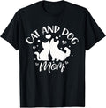 Cat and Dog Mum Girls Cats Lovers Dogs Mother T-Shirt