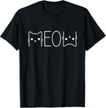 Funny Meow Graphic Merch Casual Cat Lover Cute Cat Meme T-Shirt