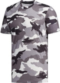 Mens All Over Print Camo Graphic T-Shirt, Black/White