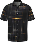 Men's Hawaiian Shirt Short Sleeves Printed Button Down Summer Beach Casual Shirts