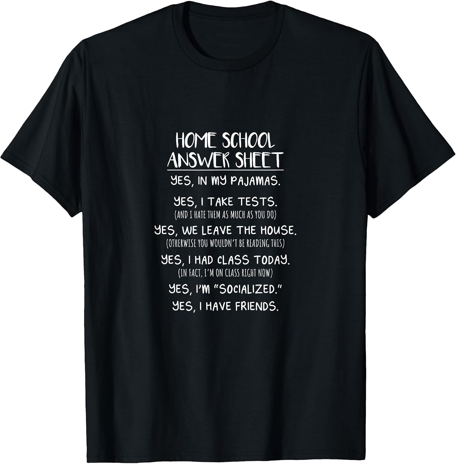 Minimalist homeschooling students merch