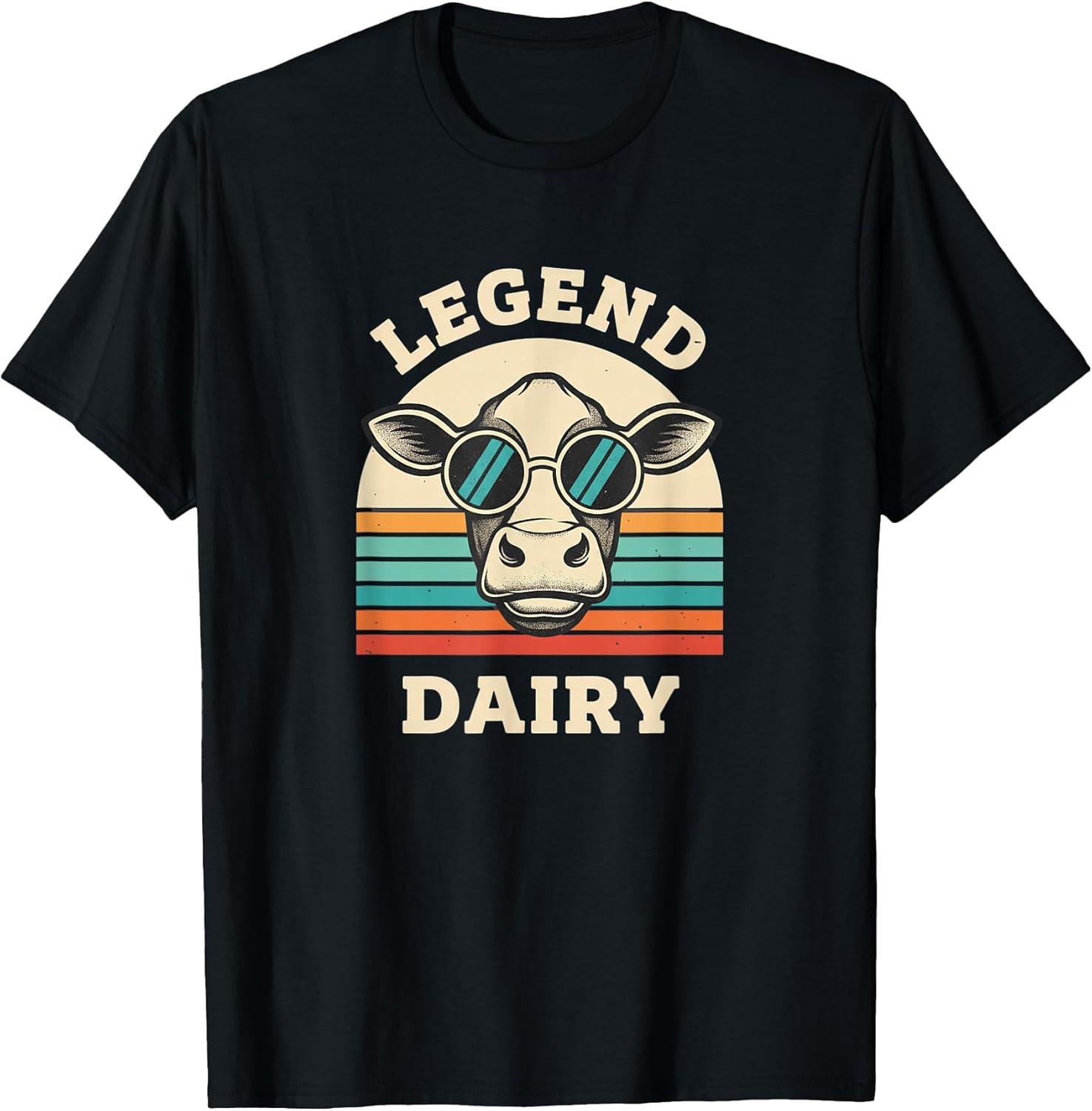 Farm Cow Dairy Legend Funny Retro Vintage Barnyard