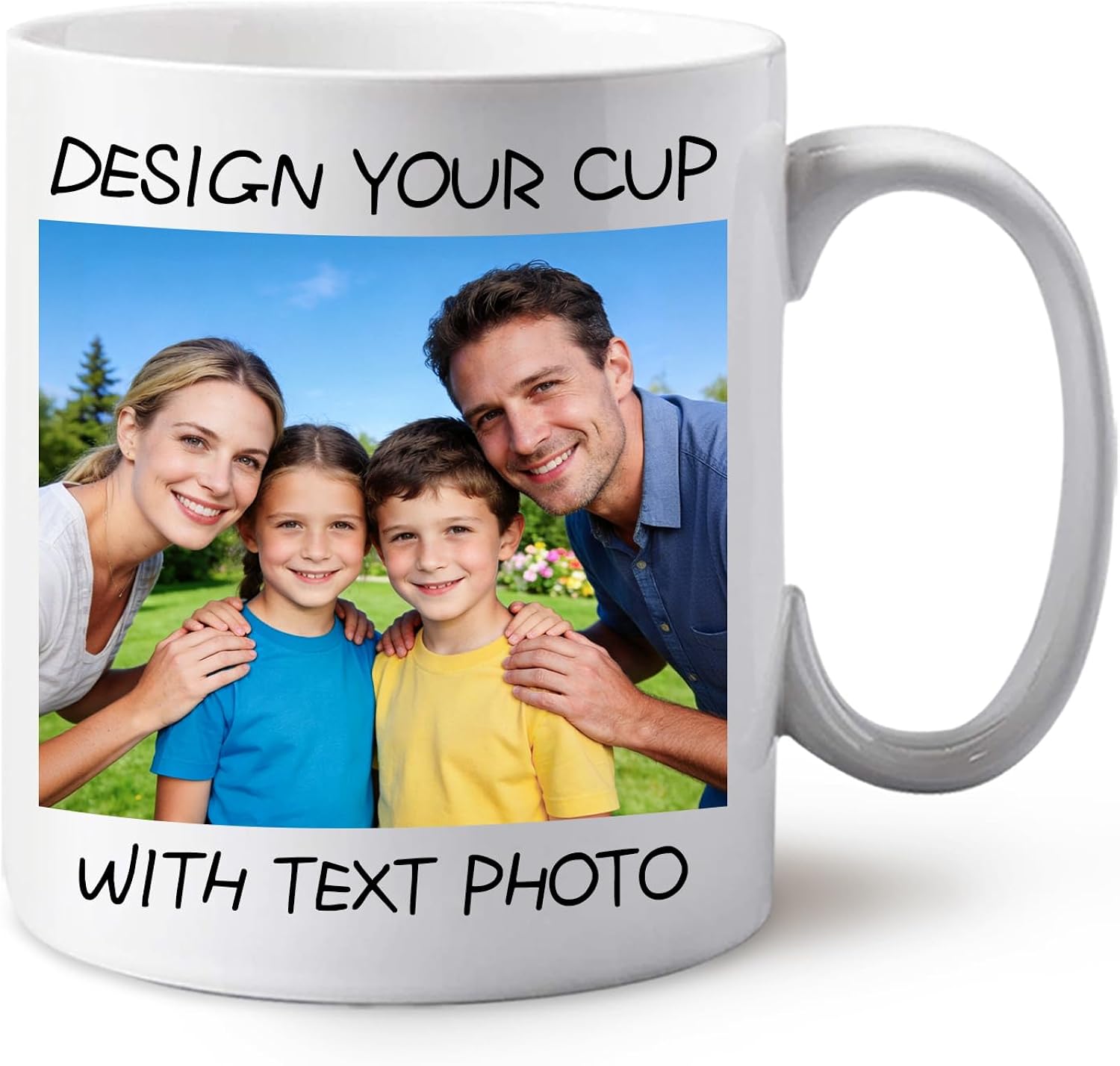 Petalsun Custom 11 oz Mug with Picture Logo Text, Custom Coffee Mug, Personalized Birthday Gifts for Men Women Dad Boyfriend Girlfriend Boss Office, Employee Teacher Appreciation Gifts in Bulk