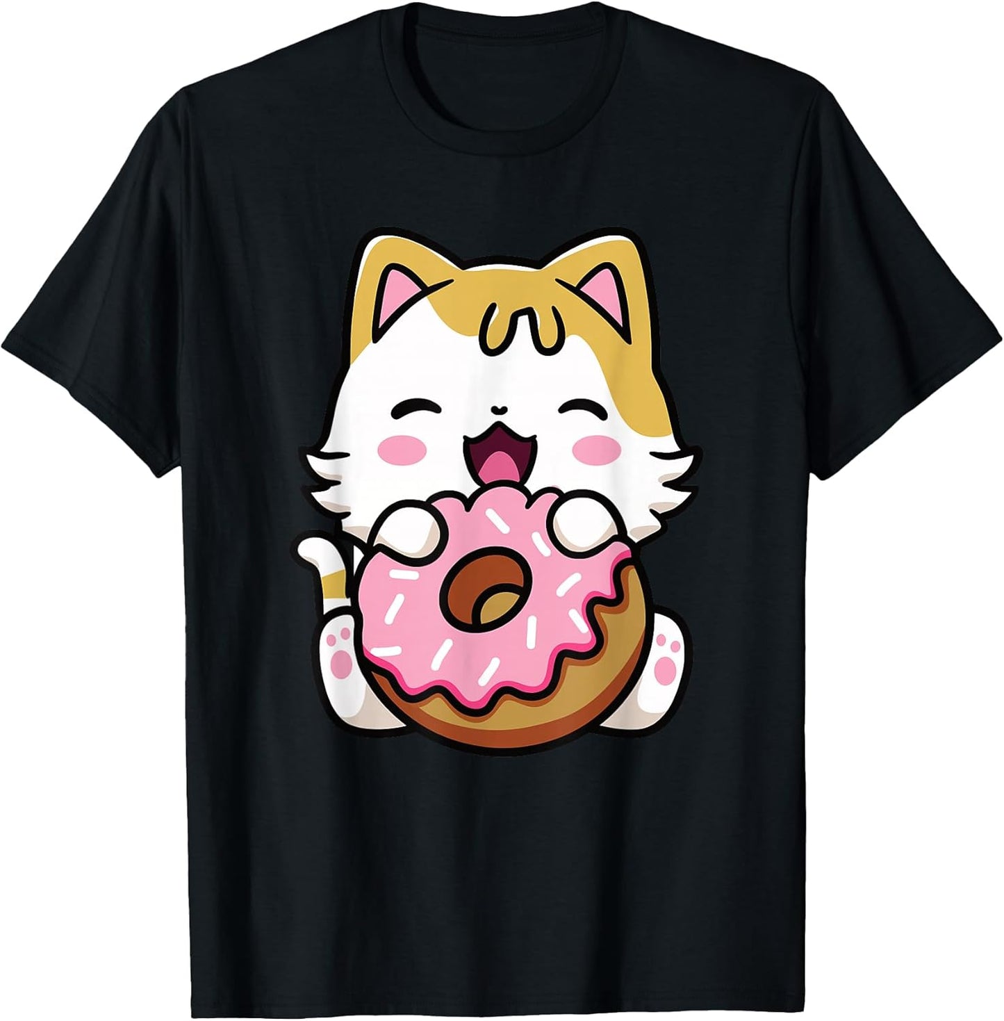 Cute Kawaii Cat Donut Anime Lover Clothing