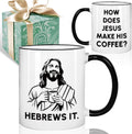 Funny Jesus Christian Gift for Women Men Pastors Churchmate, Religious Humor Gift, Birthday Gift for Friends Coworkers Bible Verse Faith Cup, Pastor Appreciation Gift 11oz