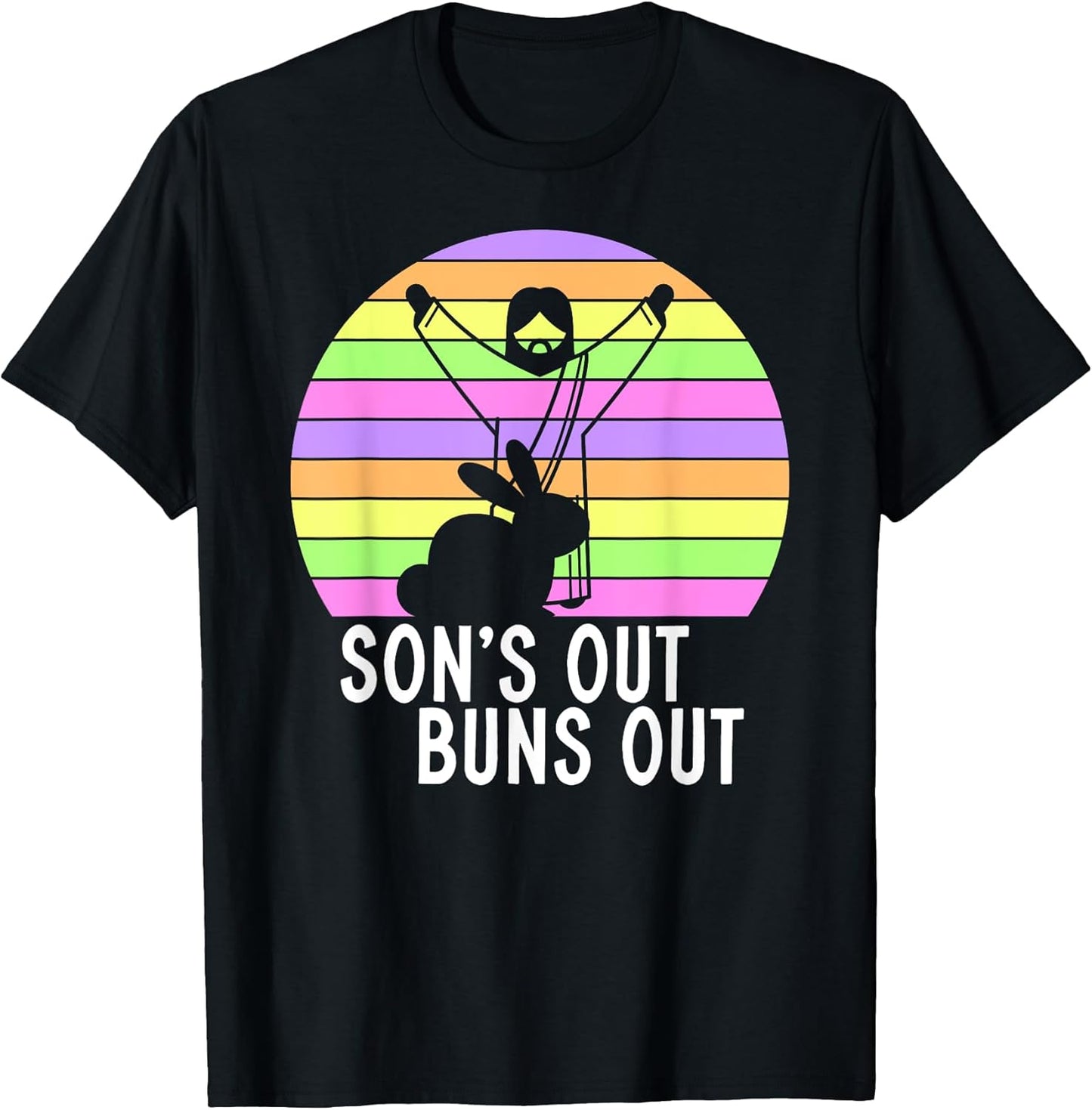 Retro Easter Bunny & Funny He Is Risen Apparel Co.