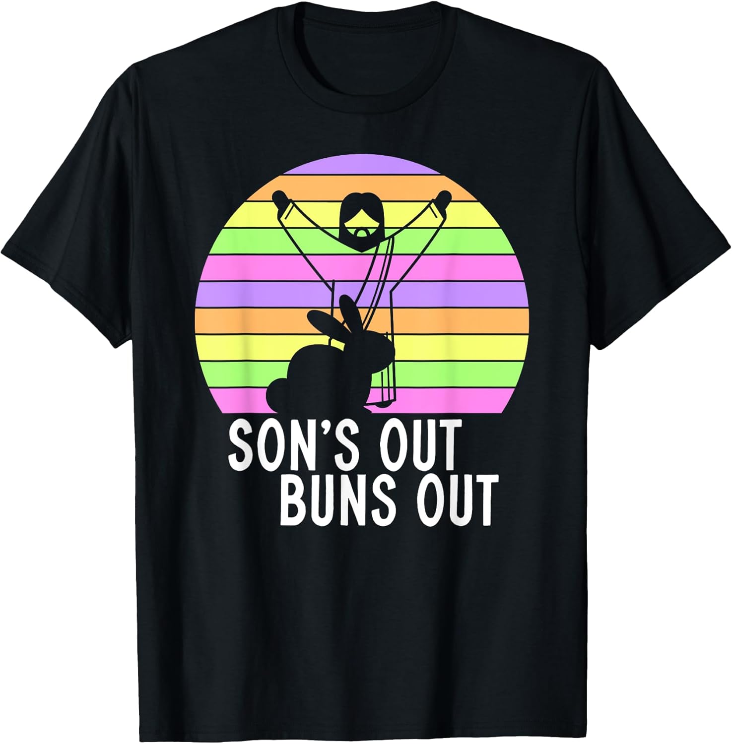 Retro Easter Bunny & Funny He Is Risen Apparel Co.