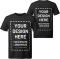Custom T Shirts for Men Women, Personalized Shirts with Photo Logo Text, Customized T-Shirt Front & Back Print