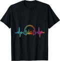 Colorful Music Headphones Heartbeat Wave