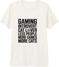 Retro Sunset Gaming Introvert Cat Gamer