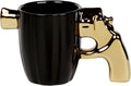Fashion Ceramic Coffee Tea Cup, Special Cool Coffee Mug 3D Cool Pistol Design Durable Tea Cup Attractive Mugs Personalized Porcelain Gifts for Men Women - 12OZ (Pistol)