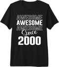 Awesome Hollow Text Birthday Gift Apparel
