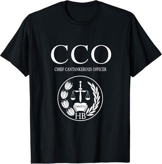 Chief Cantankerous Officer CCO Funny Lawyer Tees