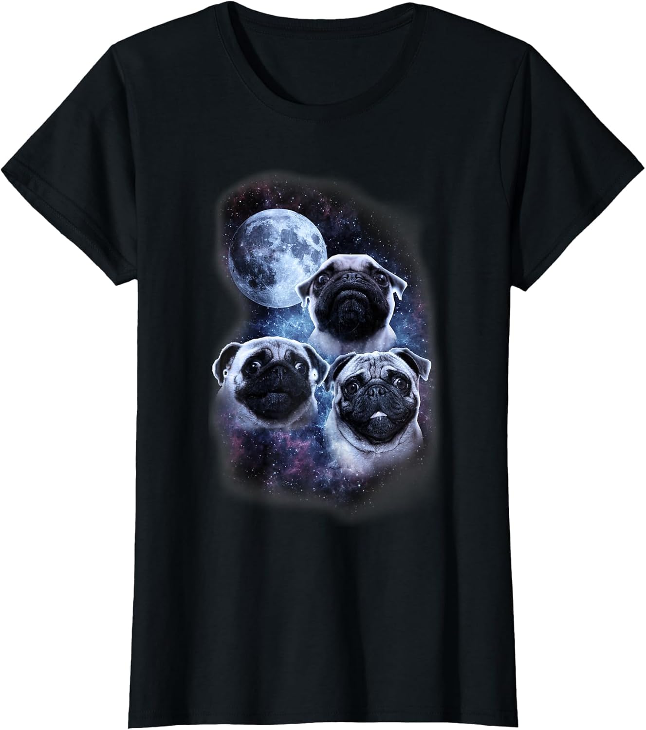 Funny realistic pug gift, pug owner, dog faces