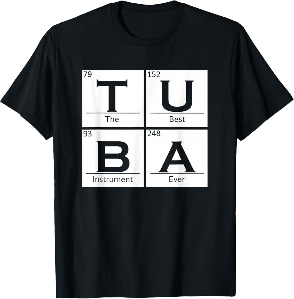 Tuba Chemistry Elements Tubist Jazz Music Tuba Player T-Shirt
