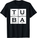 Tuba Chemistry Elements Tubist Jazz Music Tuba Player T-Shirt