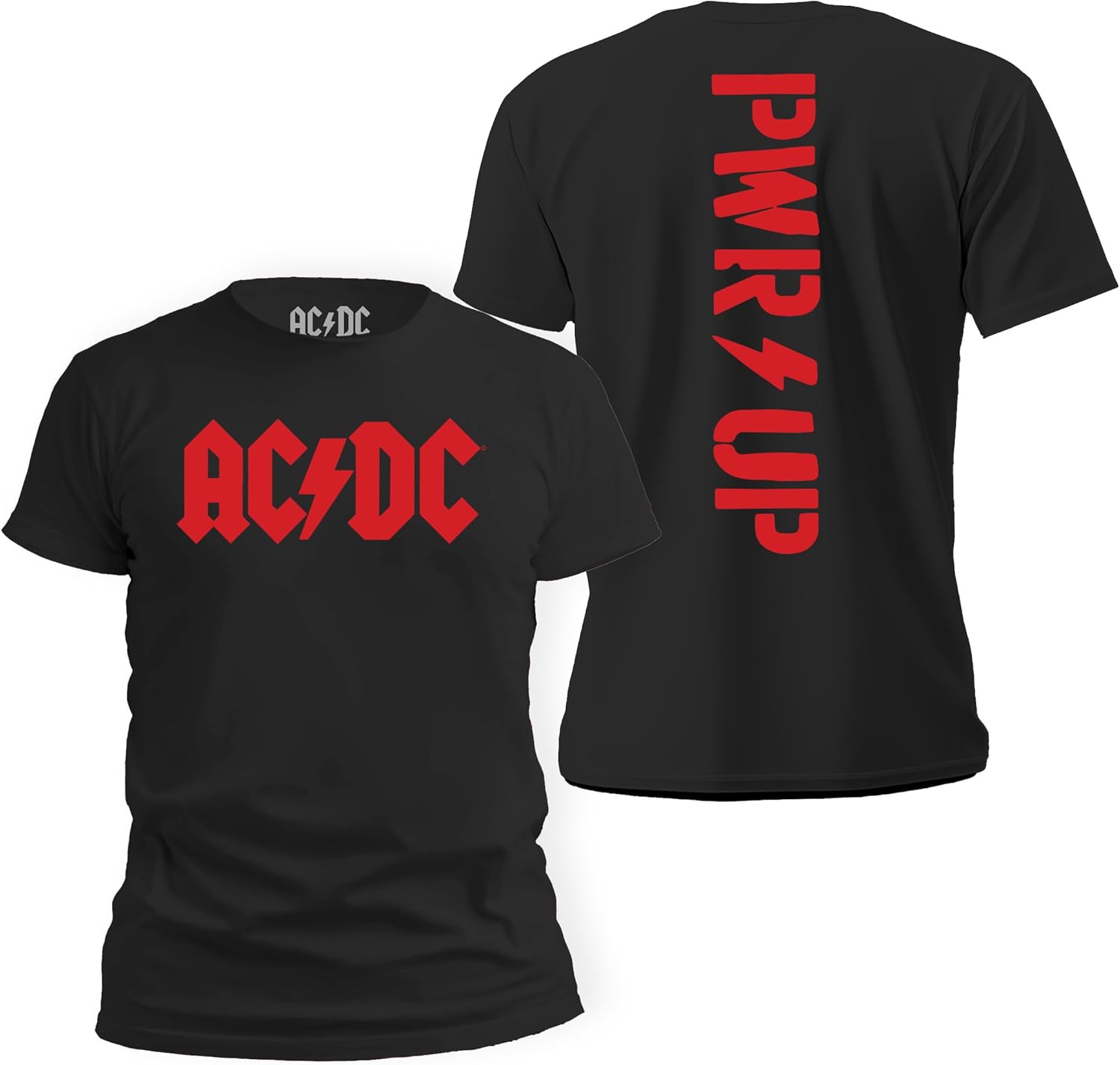 AC/DC Jagged Logo Band Power Up Tee for Men for Those About to Rock n Roll Shirt T-Shirt