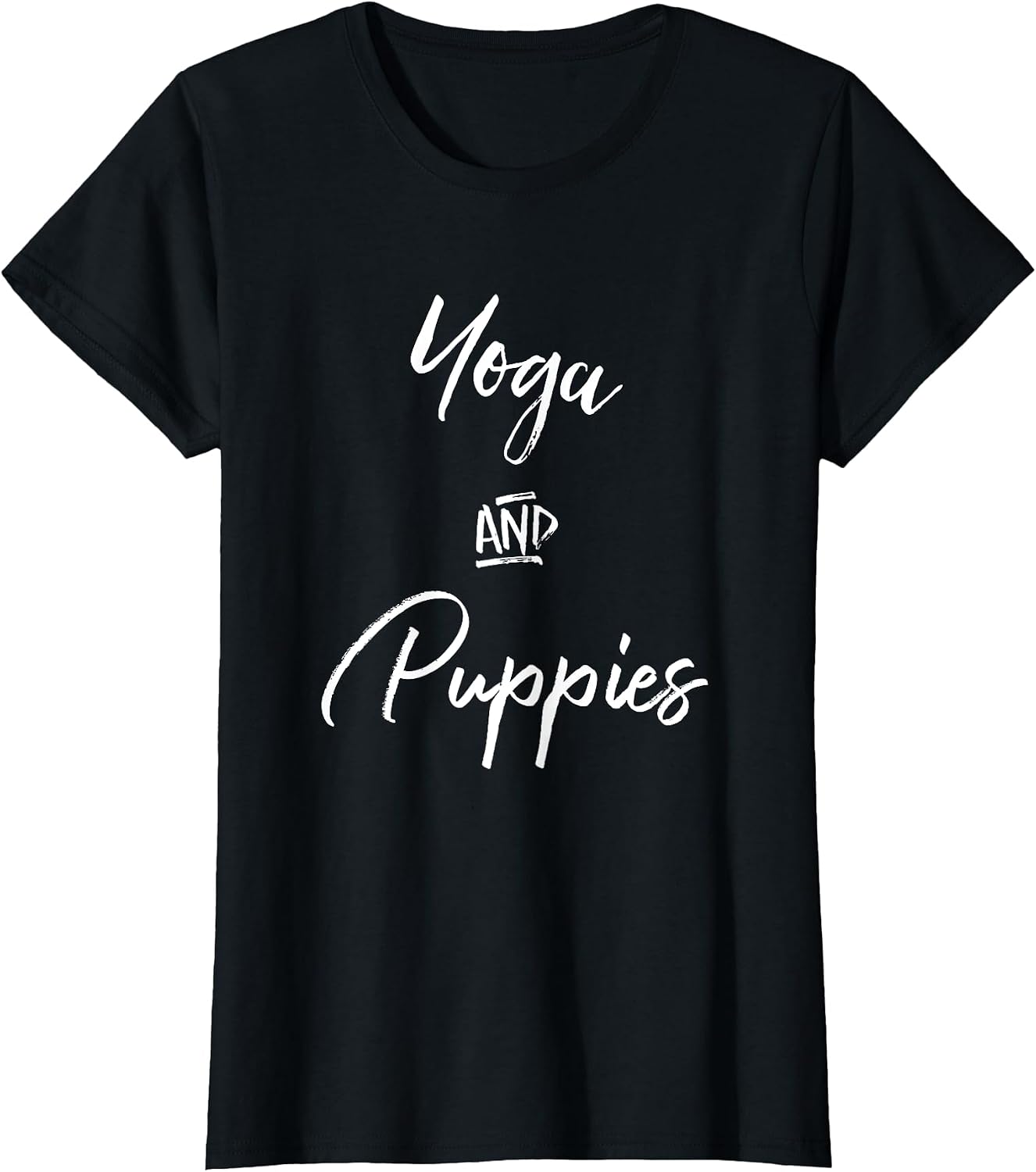 Yoga and Puppies Shirt,Namastay At Home with My Dog Lovers T-Shirt for Women
