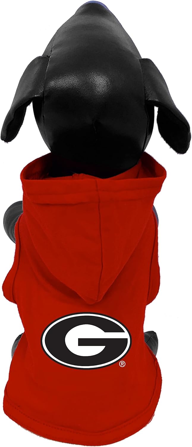 NCAA Georgia Bulldogs Collegiate Cotton Lycra Hooded Dog Shirt