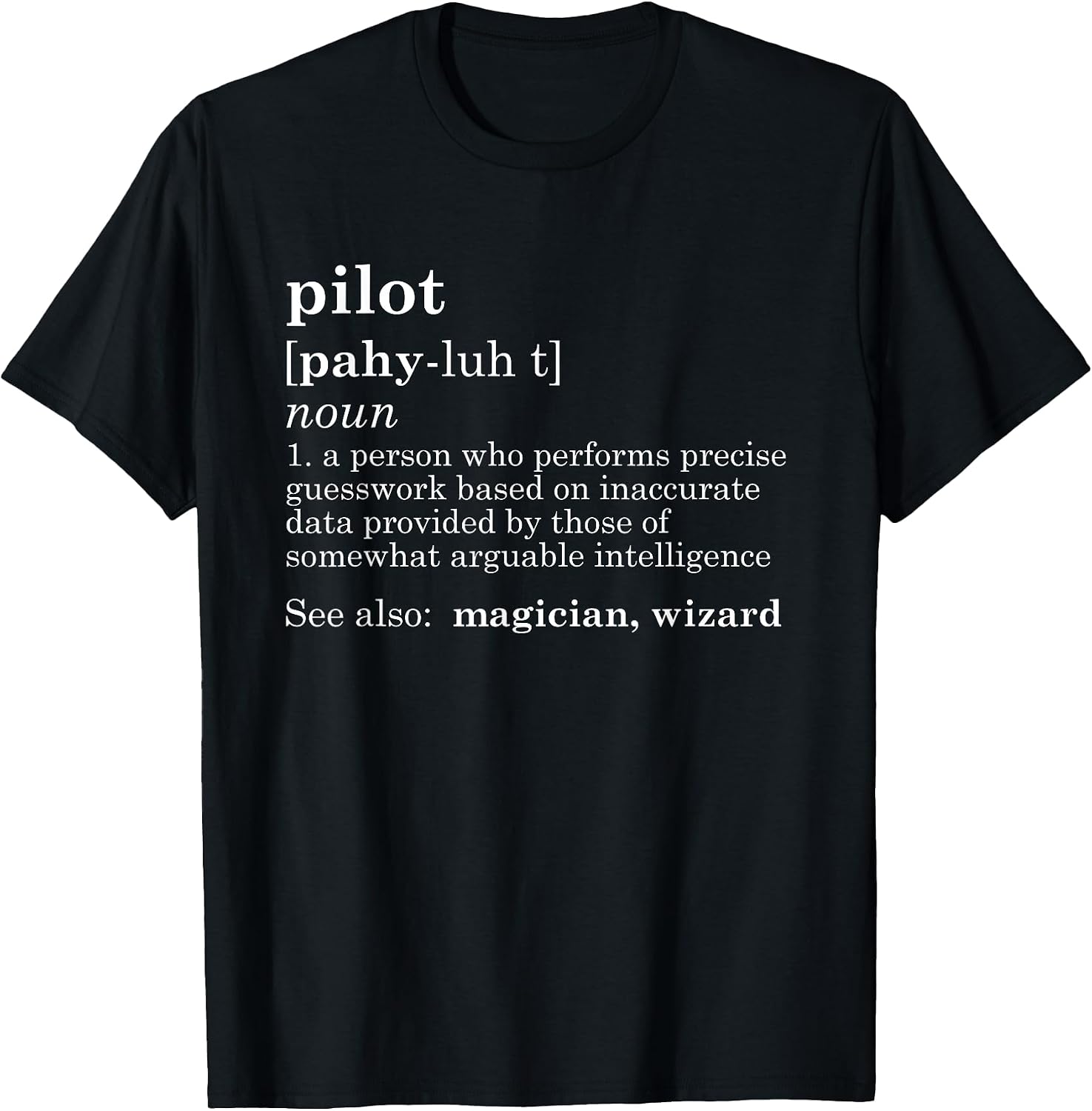 Funny Pilot T Shirt Definition Dad Father's Day