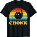 Funny Cat Shirt Chonk Vintage
