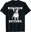 Bonjour - Funny French Bulldog Frenchie Dog Lover T-Shirt for Men Women