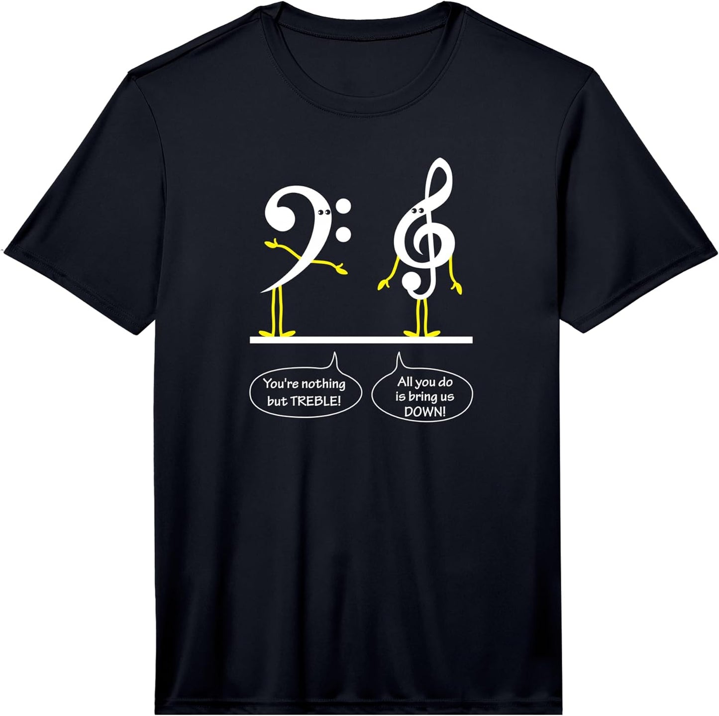 Musician Marching Band Music Funny Nothing But Treble Performance T-Shirt
