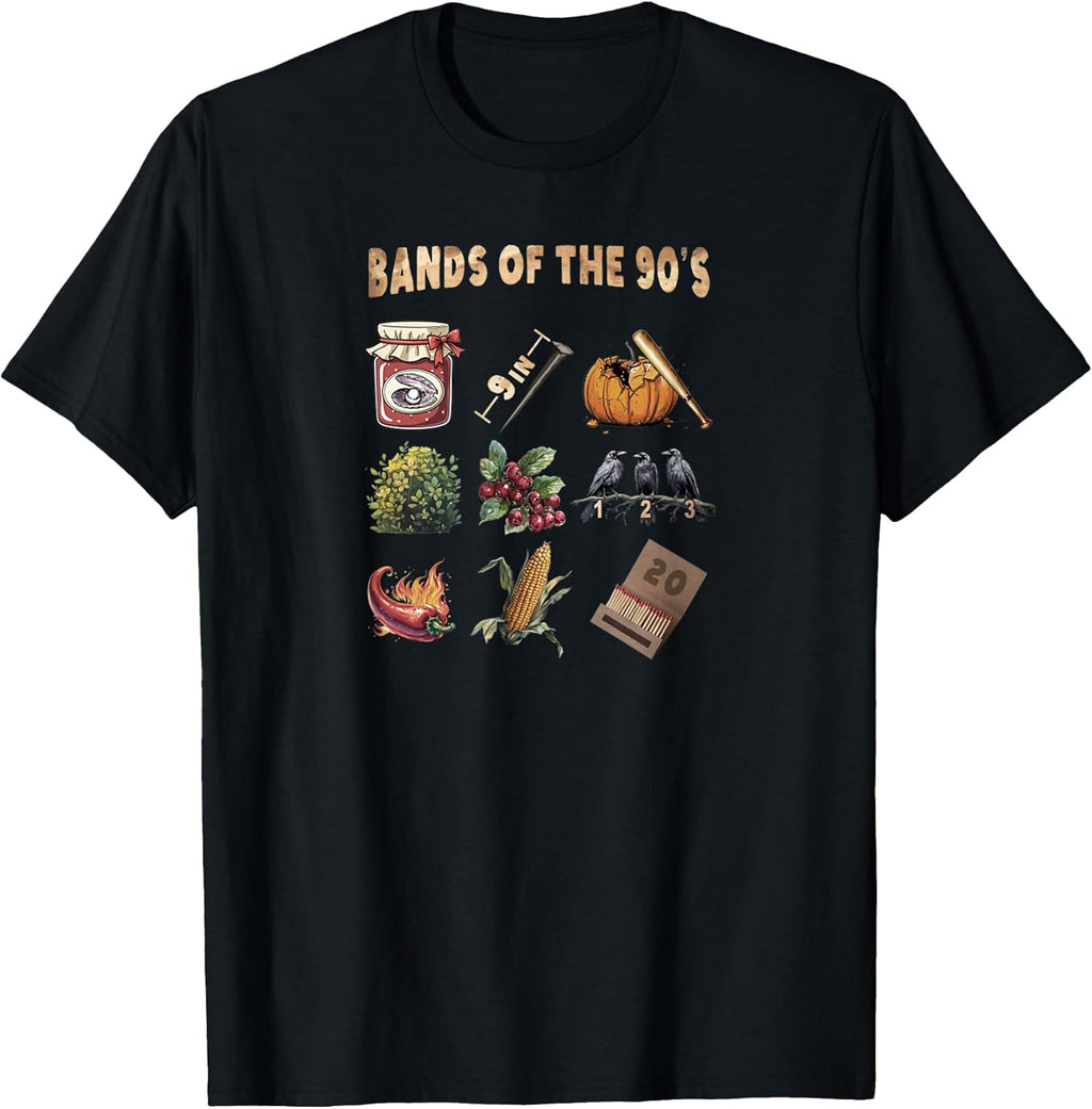 Vintage Style Design Popular Music Bands of The 90's Band T-Shirt