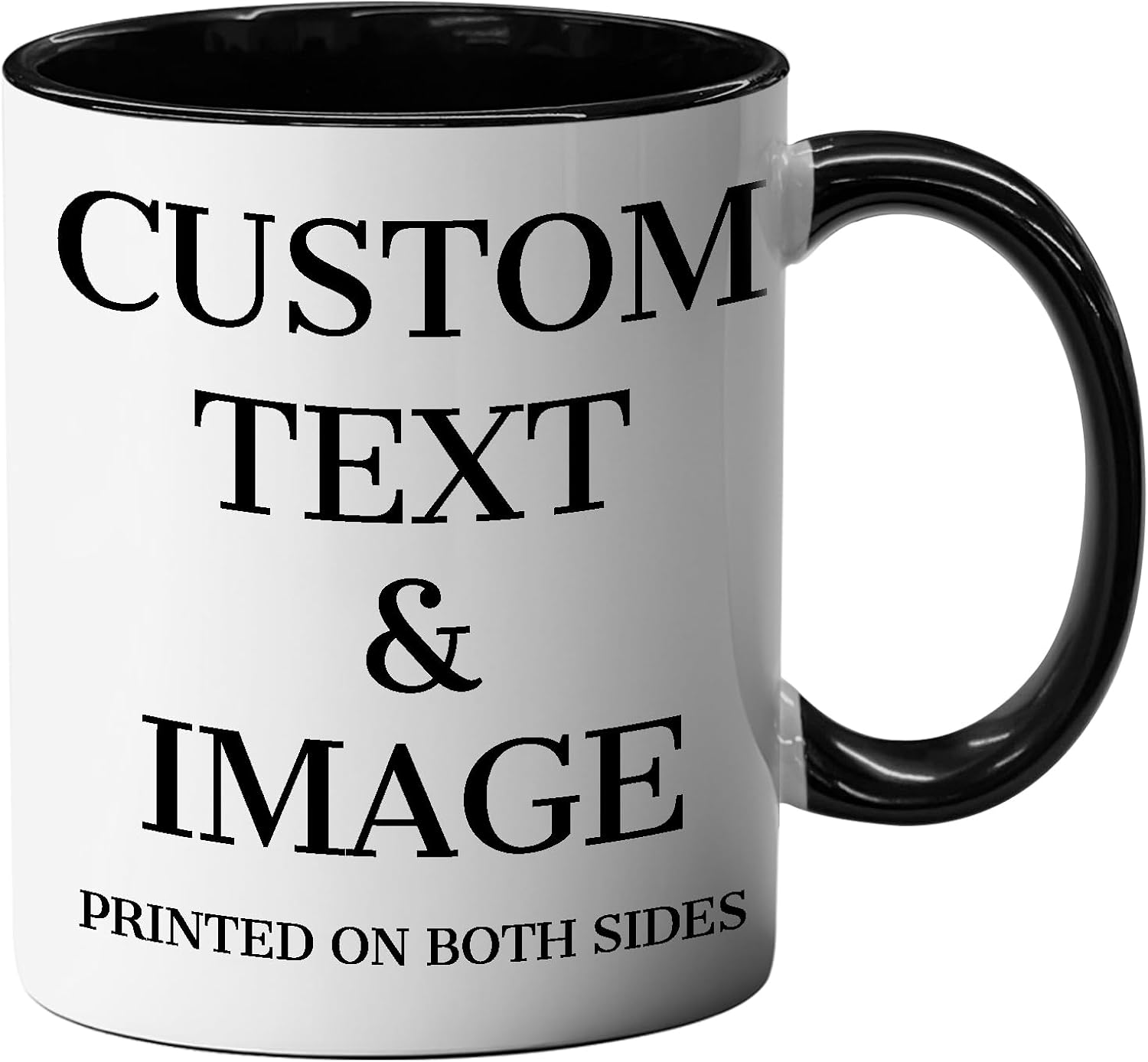 Petalsun Custom 11 oz Mug with Picture Logo Text, Custom Coffee Mug, Mothers Day Gifts, Personalized Birthday Gifts for Mom Men Women Boyfriend, Girlfriend, Employee Appreciation Gifts for Boss Office
