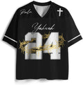 Christian Graphic Tees Oversized T-Shirt Novelty Women Men All-Over Print Mesh Jersey King of Glory