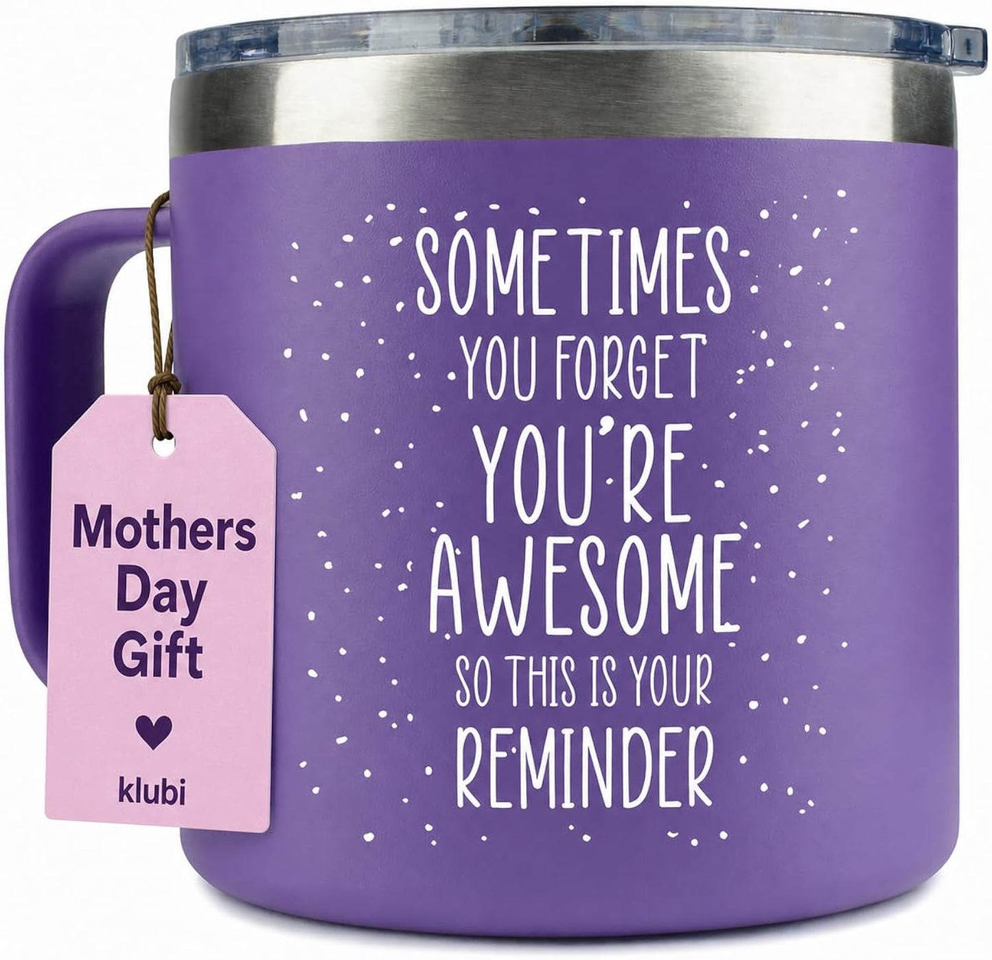 Mothers Day Gifts for Mom - Birthday Gifts for Women Friendship - Sometimes You Forget You're Awesome Gifts Purple Coffee Mug 14oz Teachers and Nurses Appreciation Week Gift for Women, Inspirational