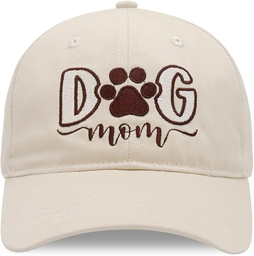 Dog Mom Hat for Women Embroidered Adjustable Baseball Cap Dog Lovers Gifts for Women