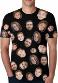 Custom Faces T-Shirt for Men, Customized Funny Picture Shirts for Boyfriend, Personalized Tee Great Gift