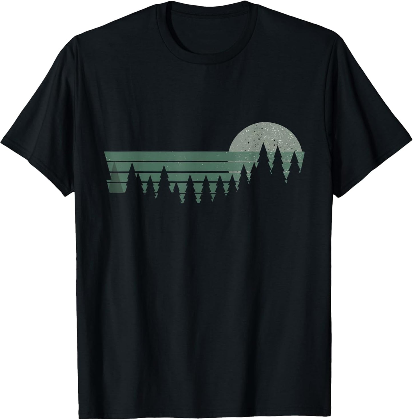 Vintage Wilderness Nature Forest Landscape Retro
