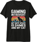 Retro Gamer Cat Lover Introvert Gaming