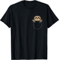 Chilling Sloth Pocket T-Shirt, Funny Sloth Tee's