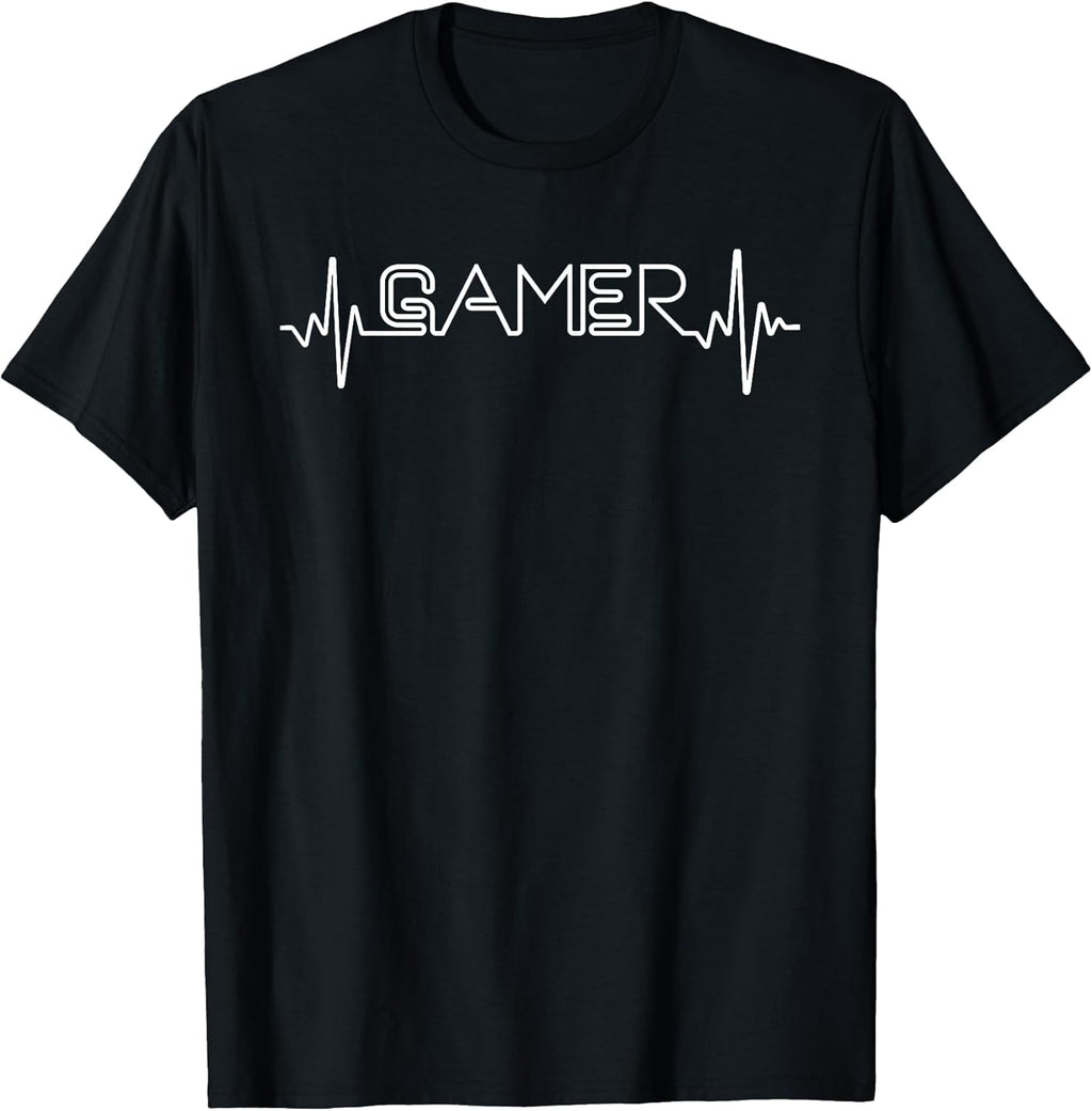 Funny Gaming Art for Men Women Kids Gamers Video Game Player T-Shirt Small