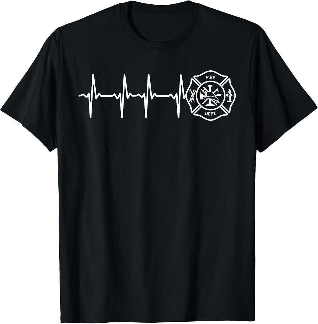 Fire Department Logo Uniform Fireman Symbol Firefighter Gear T-Shirt