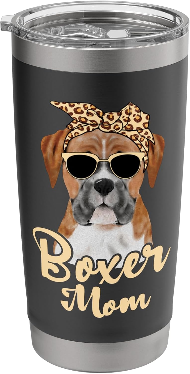 Boxer Mom - Dog Lover Animal Whisperer Veterinarian Stainless Steel Insulated Tumbler