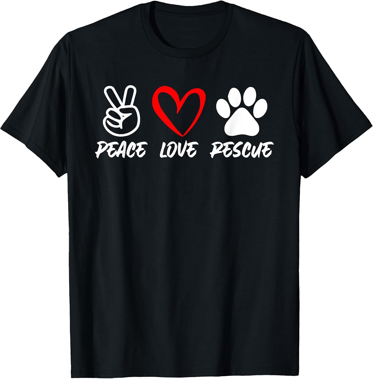 Peace Love Rescue Adopt Animal Cat Dog Lover