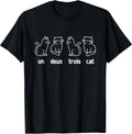 Un Deux Trois Cat - French Cat Lover Kitty Owner T-Shirt