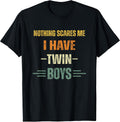 retro twin boys saying tee