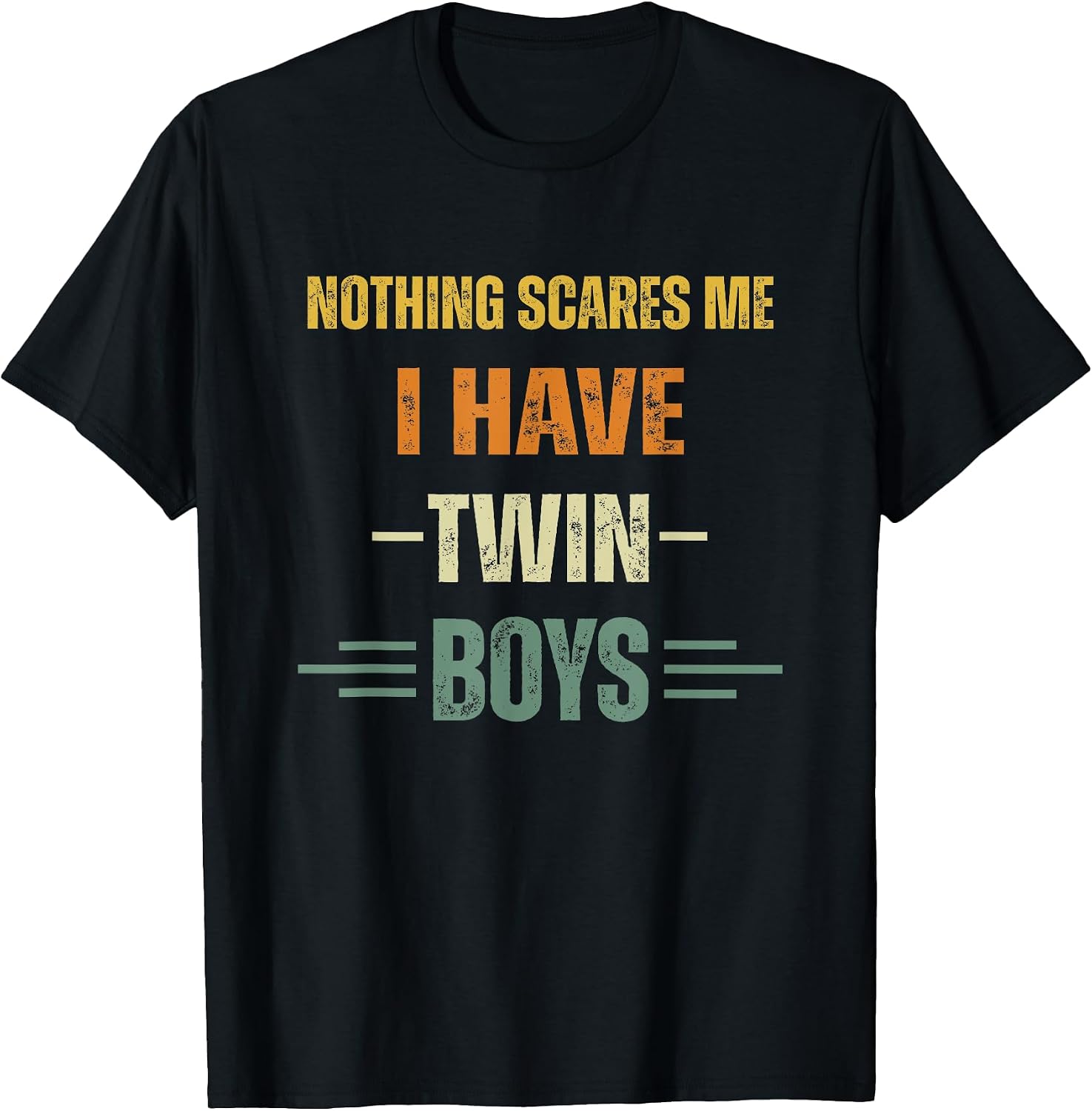 retro twin boys saying tee