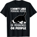 Funny Cat Humor I Don't Like Morning People