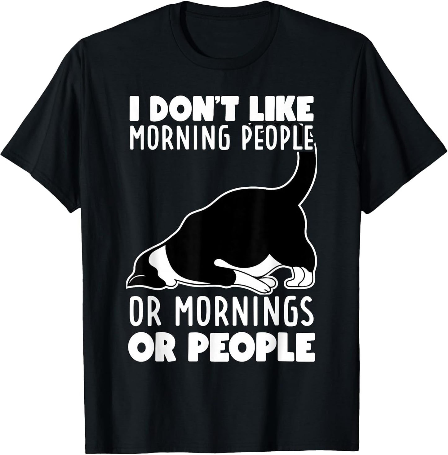 Funny Cat Humor I Don't Like Morning People