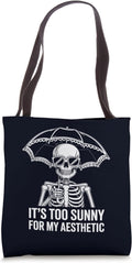 Anti Summer Goth & Sarcastic Skeleton Shirt