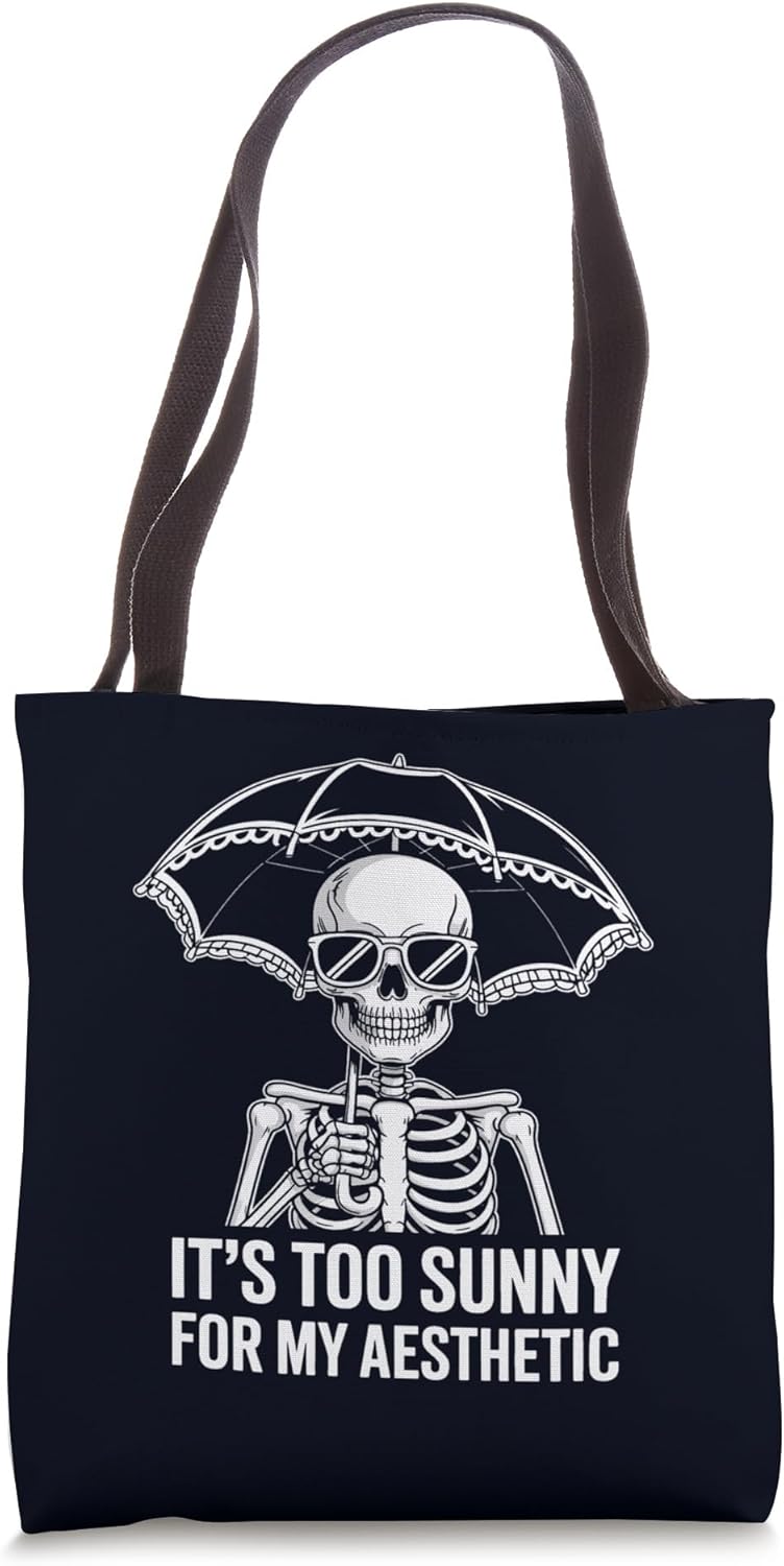 Anti Summer Goth & Sarcastic Skeleton Shirt