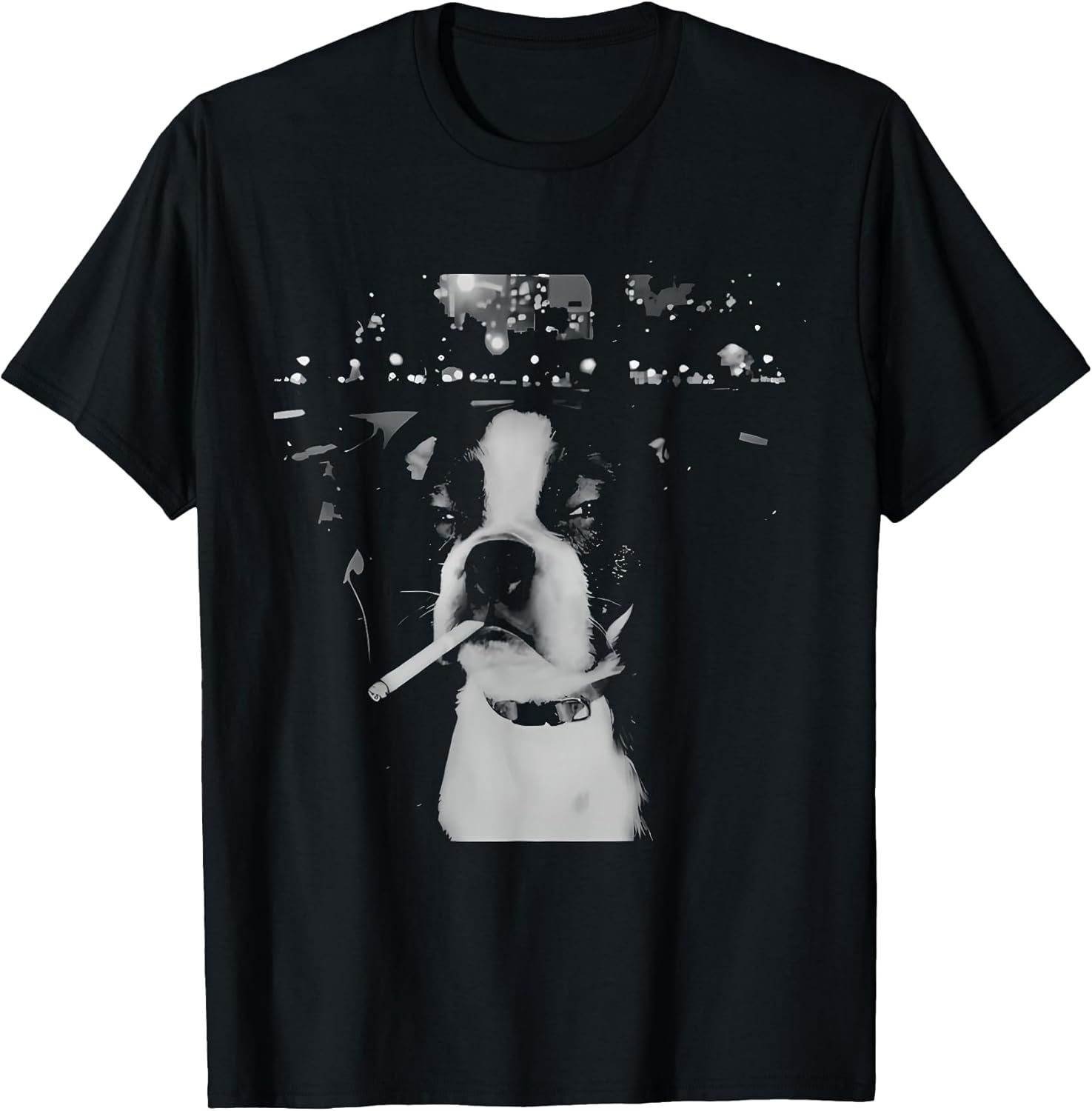 funny smoking dog meme t-shirt