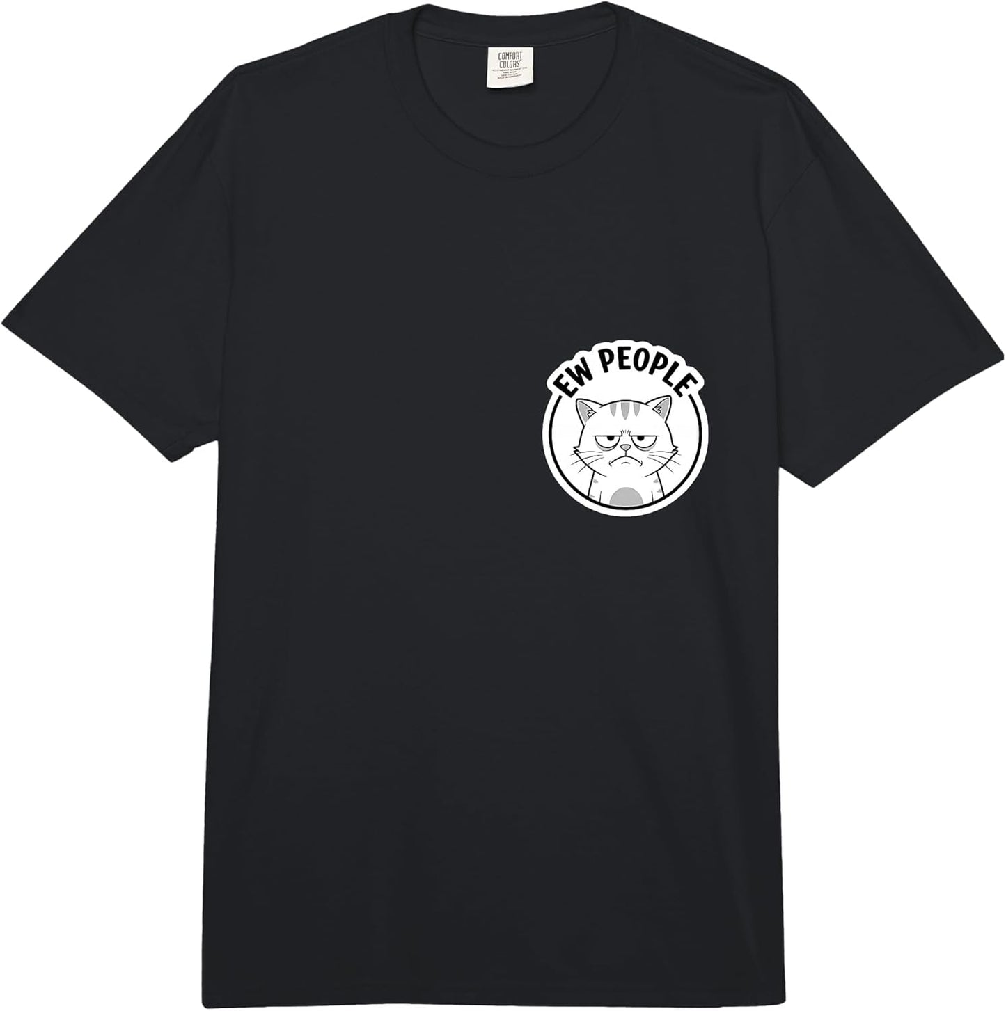 Ew People Funny Cat Introvert Antisocial Merch