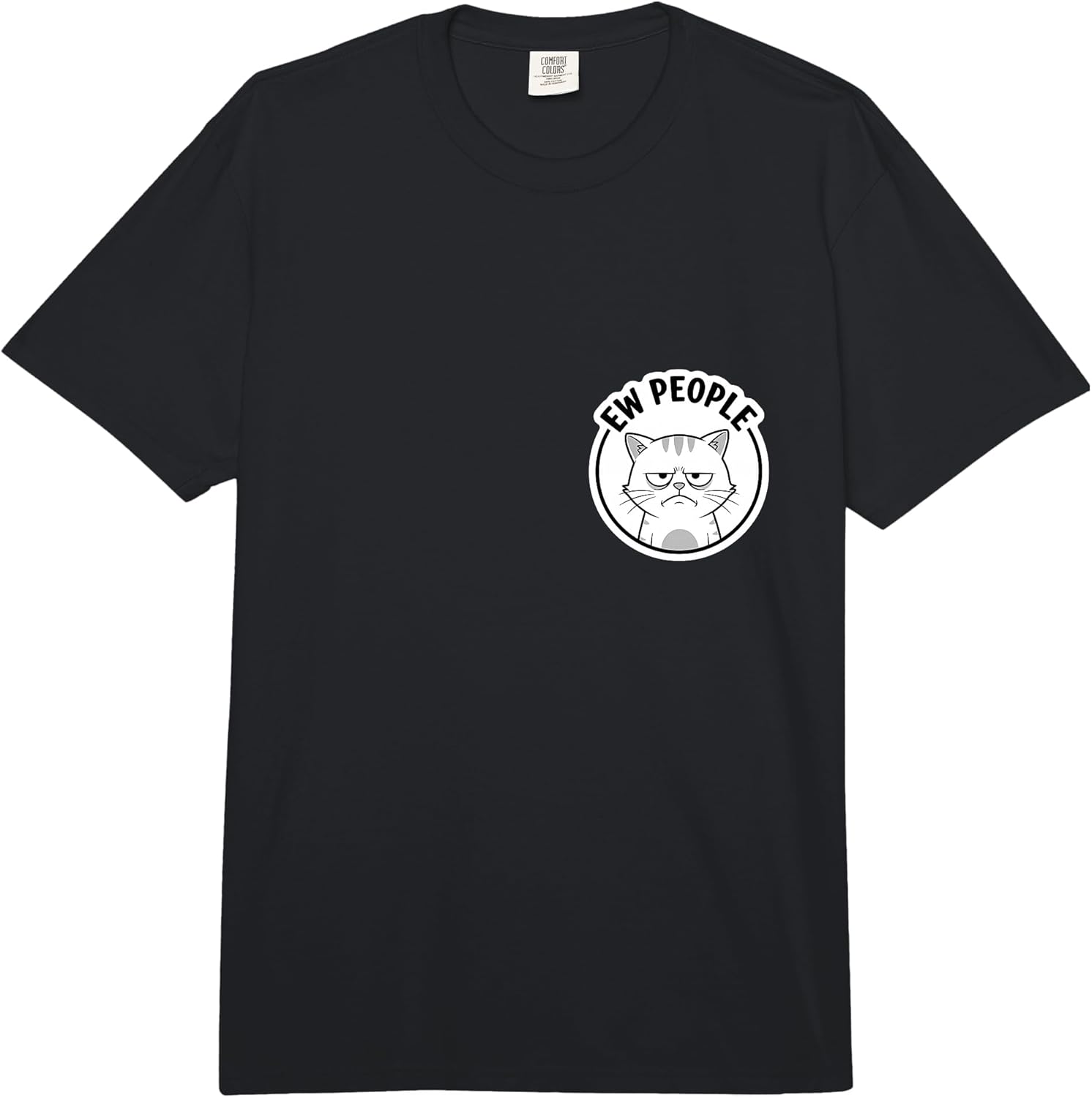 Ew People Funny Cat Introvert Antisocial Merch